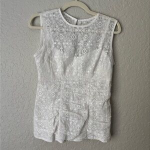 NWT White Poppy Lace Top